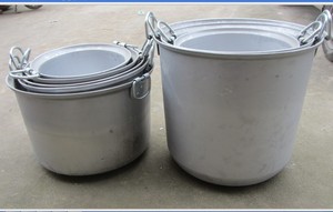 大铝桶 铝锅商用加深大汤桶 特大号汤锅煮牛羊肉家用燃气吊汤水桶