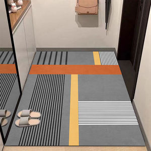 厨房卫生间防滑硅藻泥茶几垫轻奢入户门垫玄关垫小地毯地垫可定制