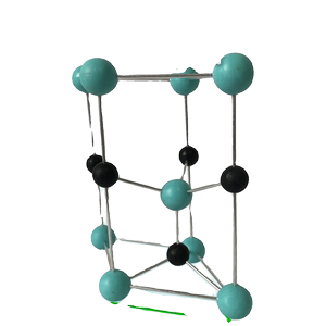 新品六方硫化锌纤锌矿晶胞单倍结构模型