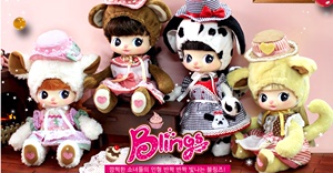 韩国正版 迷糊娃娃ddung冬已blings 庄园动物版 兔子娃娃