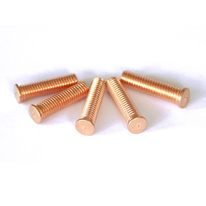 M12*铁镀铜fe外螺纹焊钉 储能焊钉 焊接螺丝 种焊接螺钉螺柱螺丝