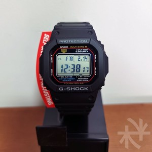 Casio卡西欧G-SHOCK系列GW5610U-1B反显电波光动能方块男手表红圈
