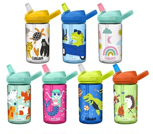 camelbak美国驼峰水杯儿童水壶塑料便携幼儿园宝宝吸管杯