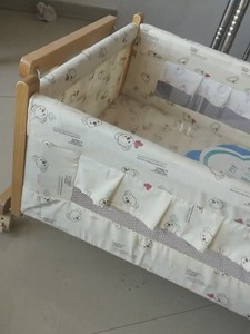 卡比龙，实木婴儿床全新全新婴儿床，带小床摇篮，小床可以拿下来
