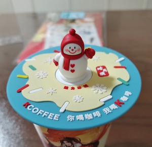 哈尔滨肯德基城市限定，雪人杯盖，全新现货。