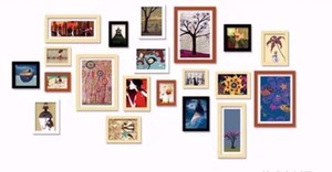 梓晨 实木照片墙 适合生活照的相片墙 20框创意组合相框墙