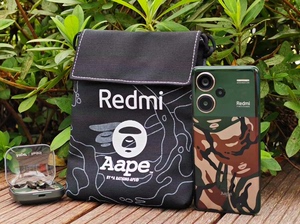Aape&Redmi联名限量手机包斜挎包单肩包