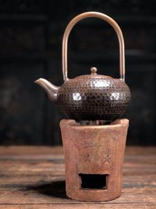 潮汕风炉茶炉为人民服务小炉红泥炭炉