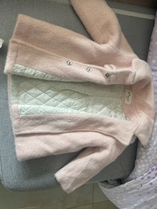 女童，夹棉磨毛尼子大衣，110码，粉色，身高105以内宝宝可