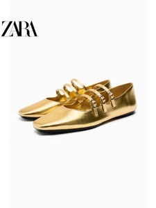zara的爆款鞋子，超级高贵的金色，36码，可出可自留