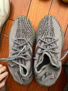 yeezy 椰子350 灰斑马 灰橙一代 鞋子刚从鞋店清洗过