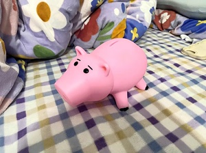 玩具总动员一比一火腿猪储钱罐挺大一个的有盒子储钱罐 粉色小猪