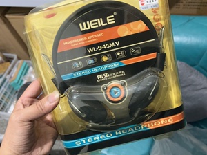 伟乐WL-955m.v通用手机电脑头戴式有线立体声耳机音耳麦