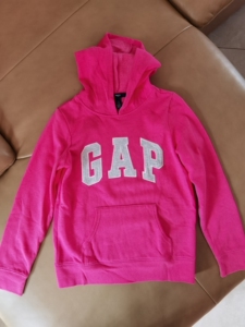 GAPkids～女童玫红色薄绒运动套装～150/64（12y