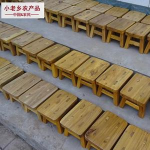 原木色小板登凳子家用创意木头北欧矮凳板凳板橙櫈子木板凳子