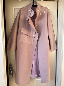 韩国代购大衣 全新均码 非常好看的藕粉色 非常显白 质感非常