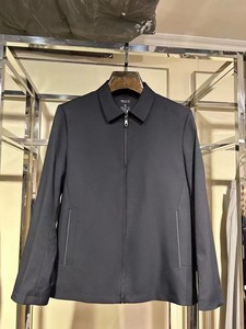 法曼斯高端男装新款时尚男士中年商务纯色翻领夹克外套