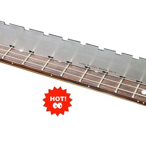 全新琴颈测量尺找平尺吉他品丝指板弯曲度凹凸缺口钢卡尺测平维修