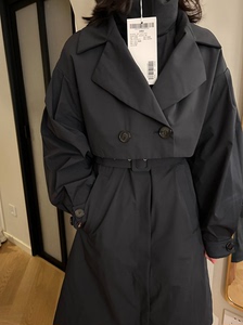 全新波司登羽绒服，商务黑色风衣羽绒服大衣鹅绒。去年官方旗舰店