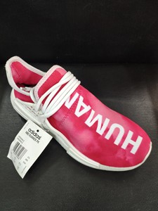 阿迪三叶草NMD菲董联名粉红热情经典休闲运动鞋，全新37码。