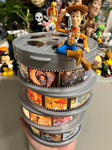 现货 日本东京迪士尼 玩具总动员胡迪 老胶片亮灯爆米花桶 爆