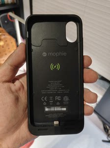 Mophie原装苹果X背夹电池，超薄款背夹1720毫安，支持