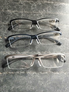 jins正品眼镜全新金属半框男款眼镜框