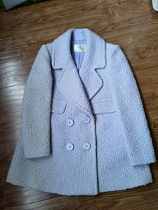 MESUX 浅蓝/马卡龙色大衣 穿过1-2次，已干洗。便宜转