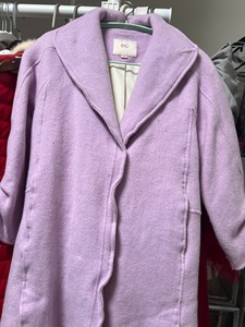品牌ENC羊毛妮子大衣，正品，165码/88A，浅紫色