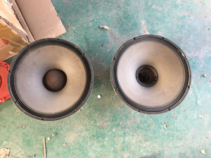 JBL2032低音喇叭，没防尘帽的音圈完好正常使用，纸盆背面