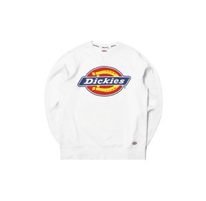 Dickies Logo 印花圆领卫衣 春秋季男女同款白色