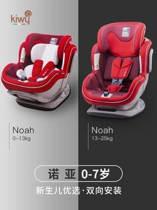 意大利kiwy诺亚宝宝婴儿车载汽车儿童安全座椅0-4-7岁可