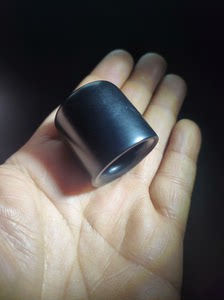 黑羊脂新疆和田玉墨玉扳指内径20.5mm