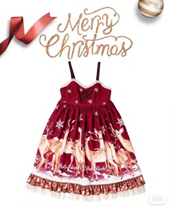 雪鹿lolita 圣诞节小裙子 圣诞节lolita
