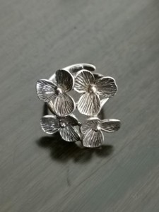 PH7专柜正品原创银饰S925纯银花朵戒指