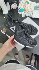 匹克帕克4代篮球文化鞋，黑色41码D429二手