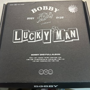 bobby金知元lucky man专辑，无小卡，有海报