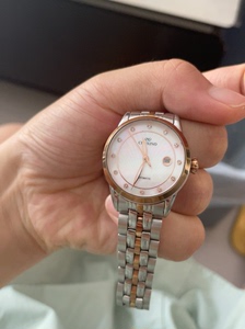 卡斯诺官方正品时尚情侣手表进口全自动机械机芯镶嵌真钻男女腕表