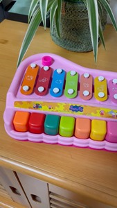 小猪佩奇婴幼儿宝宝玩具敲琴贝芬乐1八音琴2儿童3音乐乐器玩具