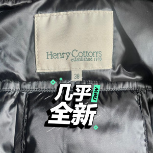 Henry cotton羽绒服，穿过一次，几乎全新，这个羽绒