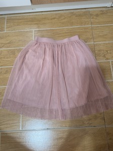 优衣库儿童粉色纱裙 半裙 仅穿过两次 110 尺码 松紧腰