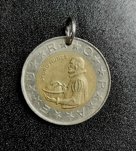 葡萄牙人像硬币吊坠手工原创小众设计饰品挂件复古钱币项坠