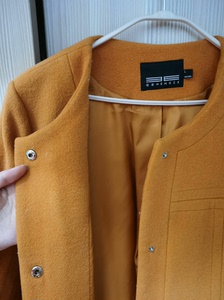 H版中长羊绒羊毛大衣，牌子是恒泽的，商场2k购入