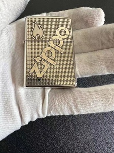 全新正品Zippo/之宝打火机 Zippo纯银斜标 白铜镀银