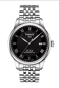 天梭力洛克手表，钢带黑盘。在宁波市鄞州区万达广场银泰百货购买