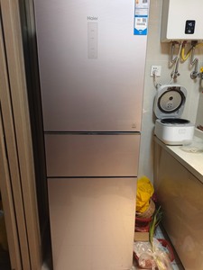 海尔三门冰箱221L，一级能效，风冷无霜，20年12月京东买