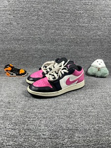 aj1黑粉脚趾 36码  159秒 鞋底磨损小 橙色嘎嘎新