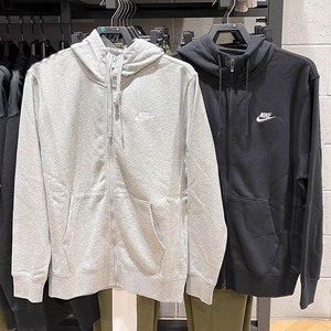 Nike/耐克 耐克春秋新款开衫卫衣 有黑灰两个配色 胸前经