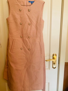 诗篇全新两件套粉色连衣裙，羊毛材质，影儿商城购买，尺码有点大