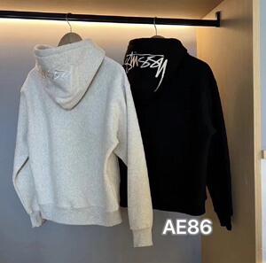 【热销单品】Stussy 帽子刺绣logo 字母 连帽卫衣